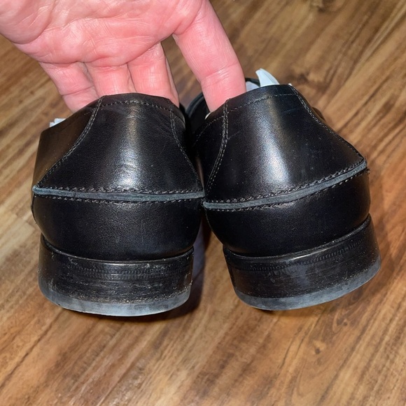 Ferragamo Men's 9 D Loafers black foster slip on leather Italian business casual - Picture 7 of 12